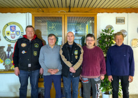 v.l.n.r. Rainer Heinz, Josef Poschen, Henryk Zels, Ralf Bauer und Hans-Wolfgang Schütz