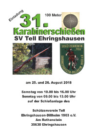 You are currently viewing 31. Karabinerschießen / SV Tell Ehringshausen
