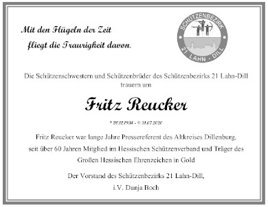 You are currently viewing Trauer um Fritz Reucker