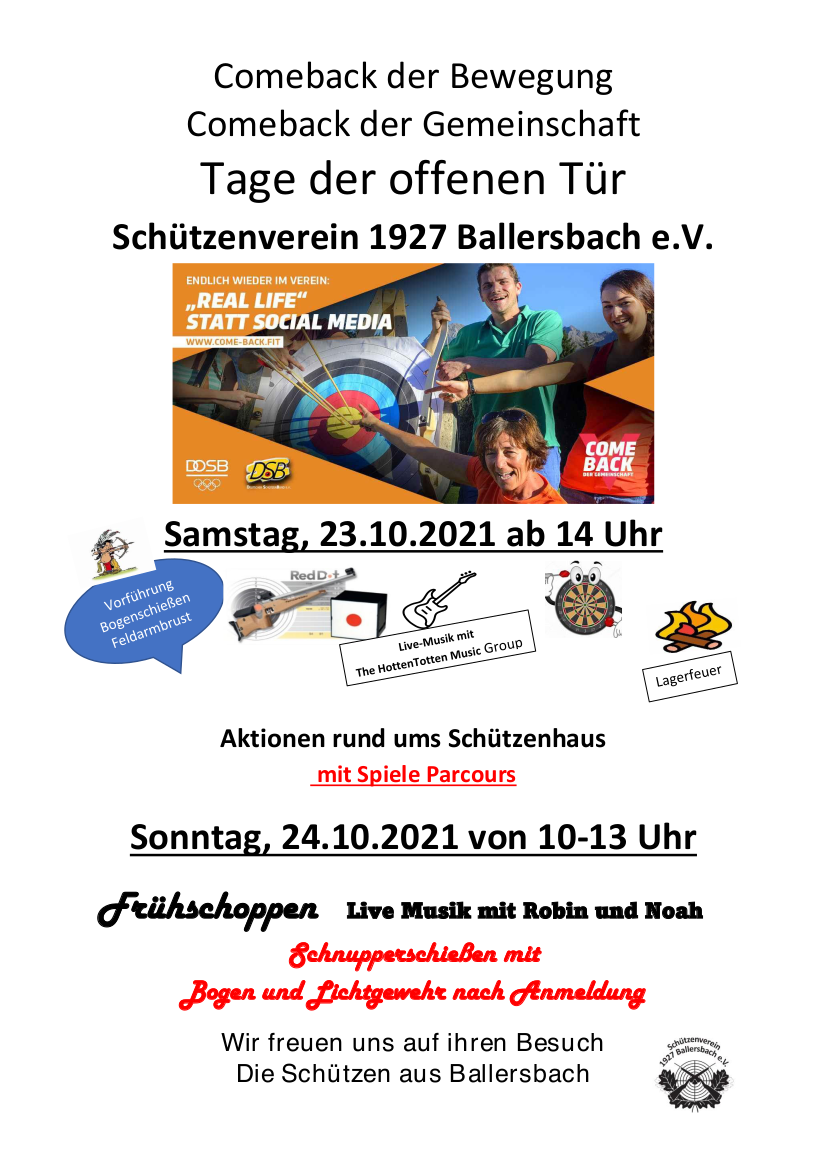 You are currently viewing Tage der offenen Tür in Ballersbach